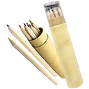 高桶裝12色木頭鉛筆廣告削筆器 