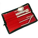 客家花布餐具袋(大)(台灣製)