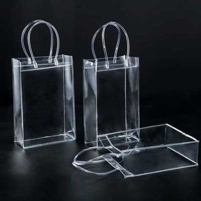 PVC透明廣告手提袋購物袋(直立款)