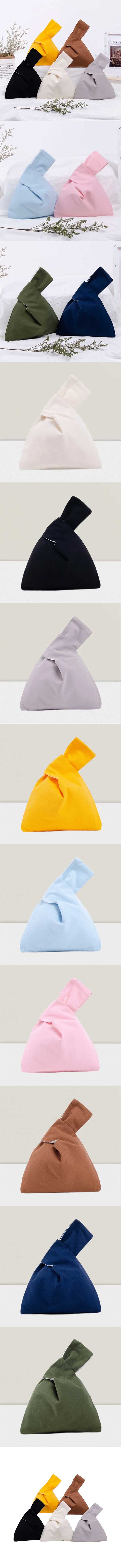 日式布藝迷你純棉布手腕包帆布收納袋